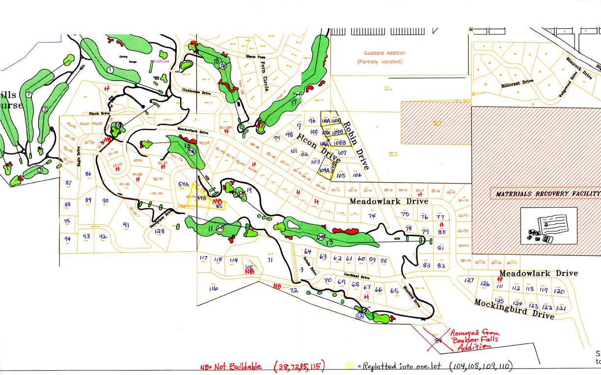 Boulder Falls Plat-Map